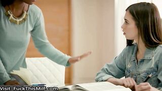 Petite Riley Reid Tries Huge Black Cock In Her Ass
