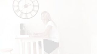 Boring Homework Makes European Stepsis Christen Courtney Hungry for Penis