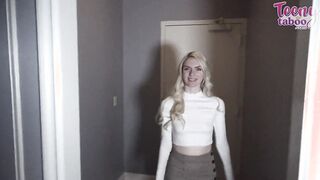 Assistant Celestina needs a job and will suck and boned to got it