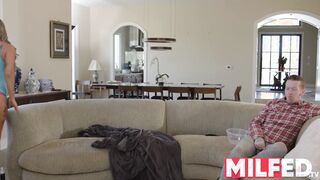 Friend Fucks Her Step Milf's Sister Next To Him -