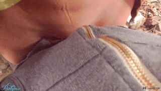 OMG OUTSIDE CUM TIGHTS INSIDE DANGEROUS PLACE