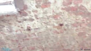 OMG OUTSIDE CUM TIGHTS INSIDE DANGEROUS PLACE