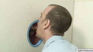 Trans Jessica Fox anal fuck in gloryhole
