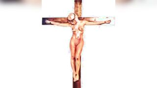 Female Jesus Crucified Naked German Audio