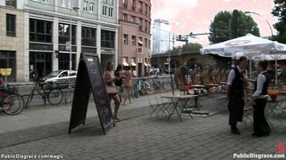 German babe humiliated and fucked