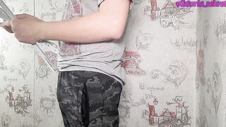 babe into leather pants fucks with a stranger