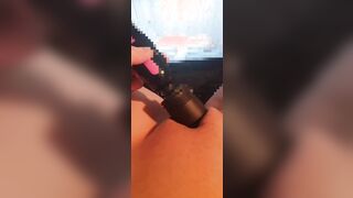 Best squirt orgasm while watching Glory hole porn
