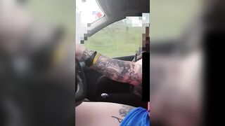 married woman blows my cock and her hubby on the phone