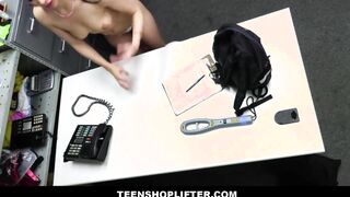 Sorority 19 Year Old Caught Shoplifting Cavity Searched & Butt Banged! By