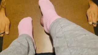 Irresistible into pink sock trample