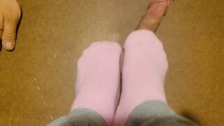 Irresistible into pink sock trample