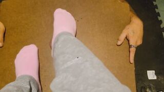 Irresistible into pink sock trample