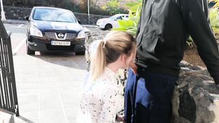 Very risky head into the vehicle park with big facial