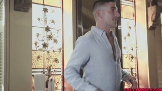 Jessy burst a thick load all over Johnny