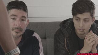 Angel gets hit with a thick load to his face