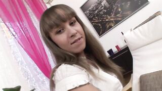 Submissive stepsister gets deep throat and hard anal sex