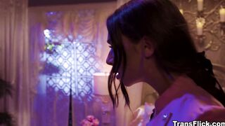 Goddesses Emma Rose and April Olsen fucked using dildo