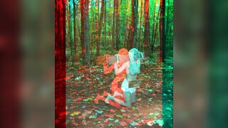 Crucified Blonde in 3D