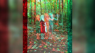 Crucified Blonde in 3D