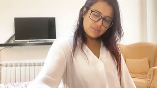 My Latin Stepmother comes inside my room and catches me masturbating
