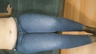 Hot women soles with nail polish foot