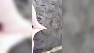 Soft crazy sexy foot into the water