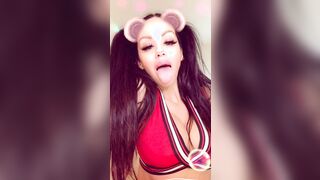 Nasty Cheerleader fucks her booty with her pom pom