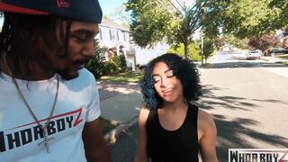 huge butt hispanic eating ebony bro booty