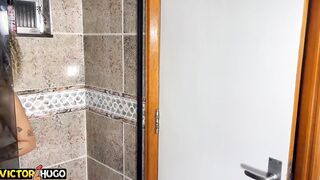 Taking a shower with a friend