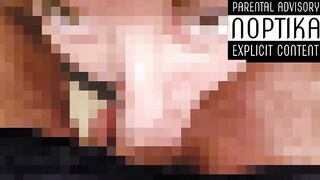 NOPTIKA gags on a dick and then takes a big warm load!