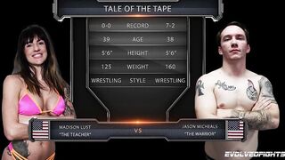 Madison Lust vs Jason Michaels - Wild Match Ends Up With The Ref Joining into On A 3 Way