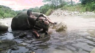 fucking secretly inside the river