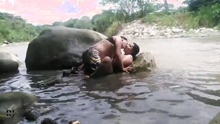 fucking secretly inside the river