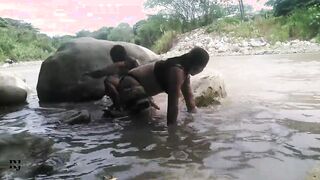 fucking secretly inside the river
