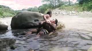 fucking secretly inside the river