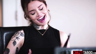 Naughty tattooed MILF fucks a doctor