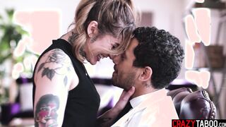 Naughty tattooed MILF fucks a doctor
