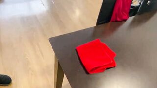 The New HISPANIC Cleaning cunt with mouth accepts an INDECENT PROPOSAL!