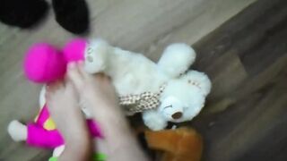 Teddy under my foot