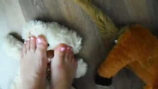 Teddy under my foot