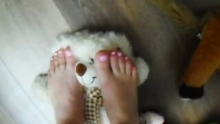 Teddy under my foot