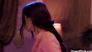Emma's she-cock lustfully slobbers by April