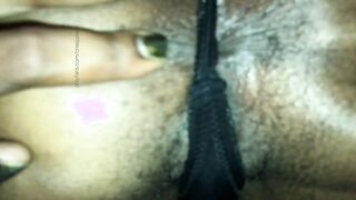 closeup of ebony asshole