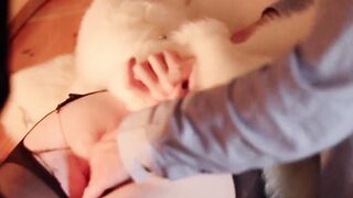 CLOSE UP SNATCH FINGERED, real female orgasm from, cunt fingered orgasm inside ripped pantyhose