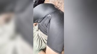 Outdoors piss adventure!