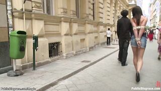 Euro babe fucked in public bus