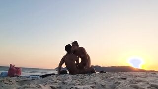 Romantic Sex On The Beach At Sunset