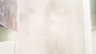 Pure masturbation into the shower