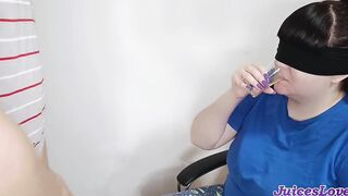 Tricked stepsister - she asked for more cum.