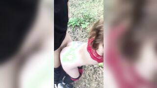 Hooked up a whore on the highway and banged her inside the forest